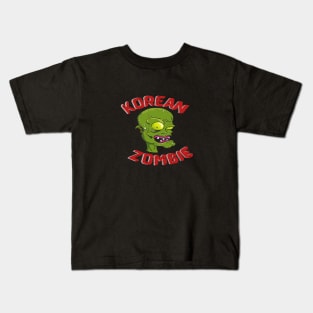 Unique Korean Zombie Design For Halloween Kids T-Shirt